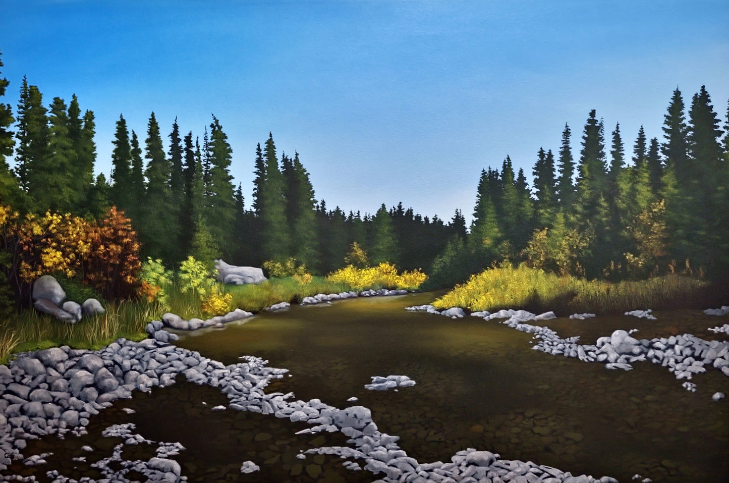 Intermission - An original landscape painting by Christina Gouldsborough Canadian Landscape Artist