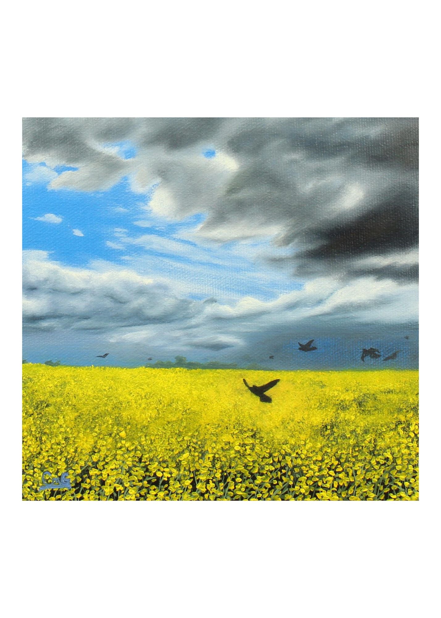 Fly Away Home Original Art Greeting Card