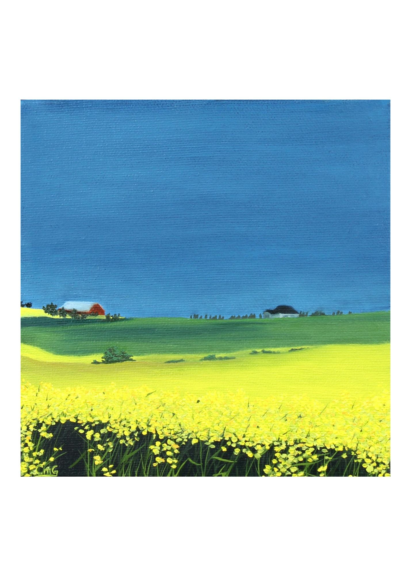 Storms A Coming Original Art Greeting Card