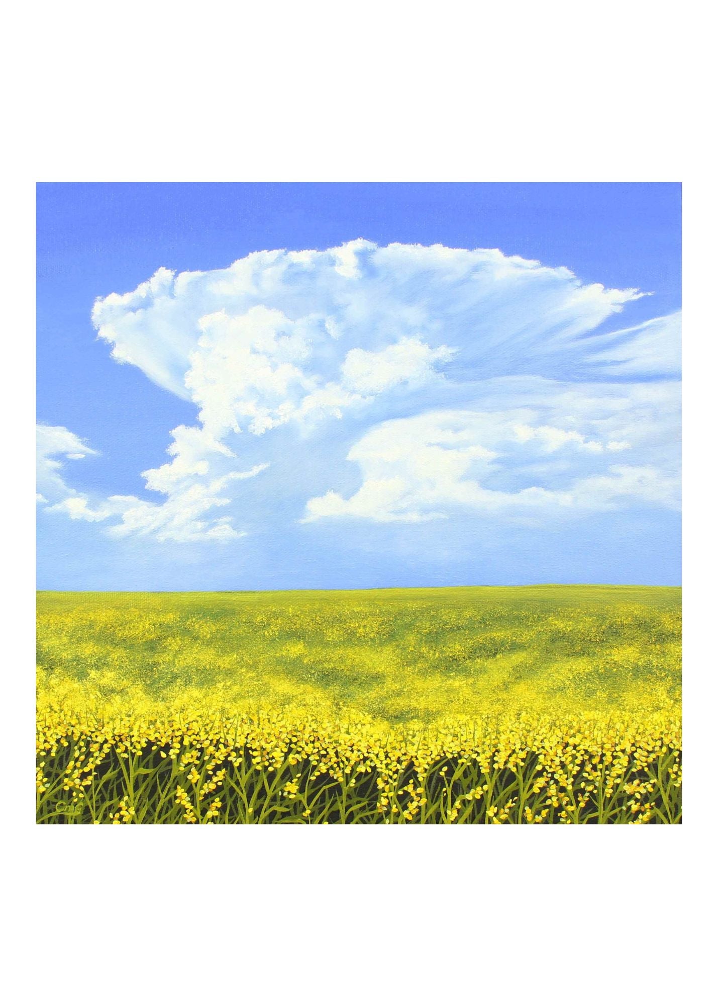 Supercell Sunday Original Art Greeting Card