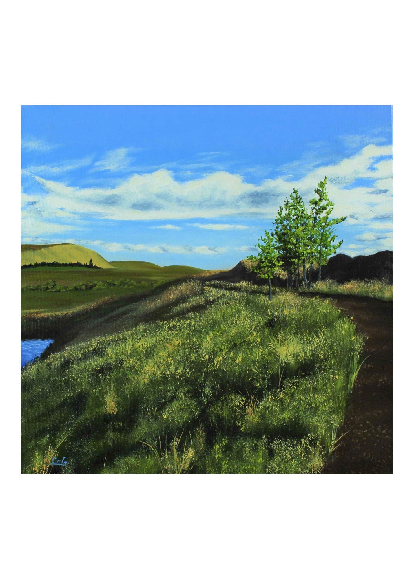 The Path Less Traveled Original Art Greeting Card